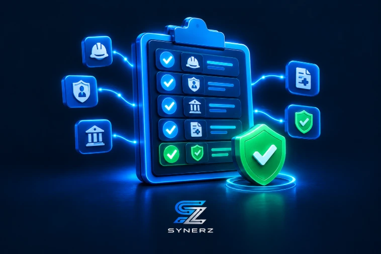 3D rendering of THA licence compliance dashboard for Ontario PSW agencies by SYNERZ.